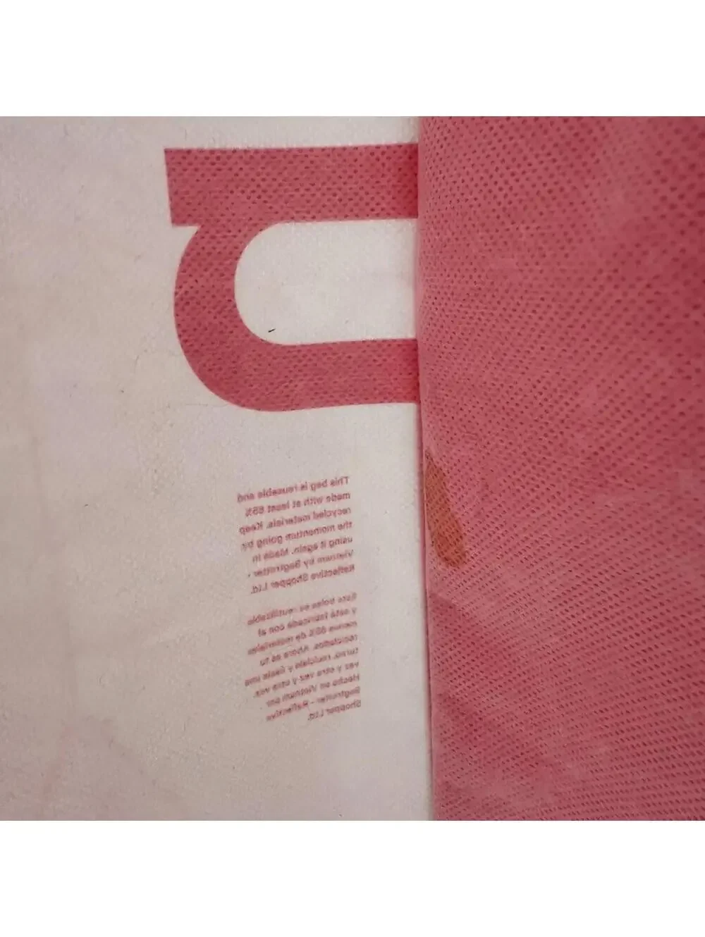 Lululemon Red Reusable Tote Bag